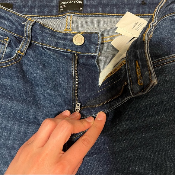 Frank and Oak Joan Bootcut Dark Wash Denim - Picture 8 of 8